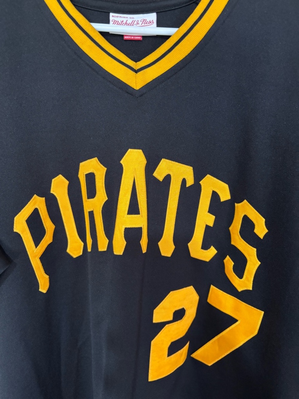 Mitchell & Ness Kent Tekulye 1979 Black and Yellow Pullover Jersey Collar - Picture 3 of 9